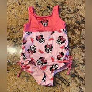 Disney Junior Pink Minnie Mouse Swimsuit size 4